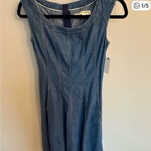 Pilcro Blue Denim Dress with pockets!